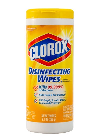 Buy 35-Piece Citrus Blend Scented Multi-Surface Disinfecting Wipes 258 g in Saudi Arabia