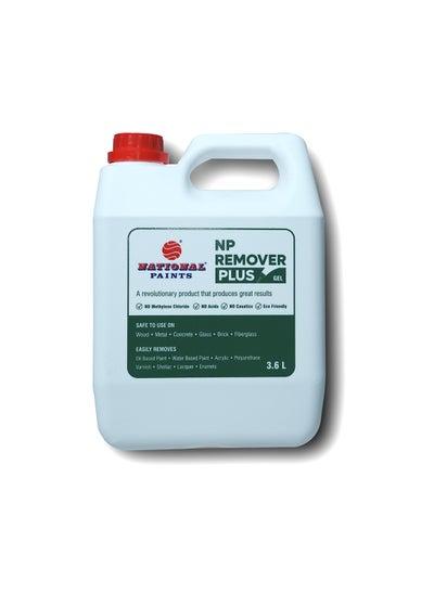 اشتري جل مزيل NP من شركة National Paints (4 لتر) يزيل بسهولة الدهانات الزيتية، والدهانات المائية، والأكريليك، والبولي يوريثين، والورنيش، والشيلاك، والورنيش، والمينا في الامارات