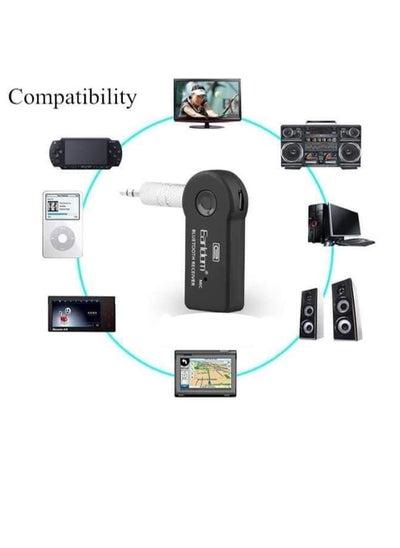 اشتري Bluetooth Music Receiver and adapter for car and other home and office Devices Bluetooth 3.5 mm-itm6-compatible with all devices في مصر