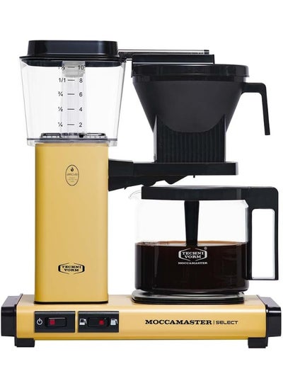 Buy KBG Coffee Brewer: Filter Coffee Maker with Glass Carafe – 1.25 Lt – Yellow in UAE