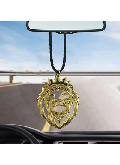 Buy Gold Lion Logo Fancy Car Hanging Pendant in Saudi Arabia