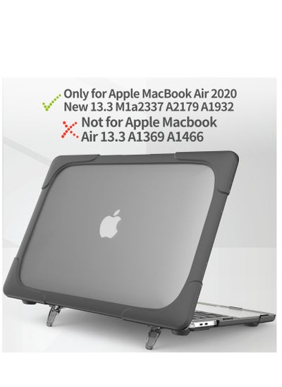 اشتري Hard Shell Case Cover with Kickstand Shockproof Function for MacBook Air A1932/A2179/A2337  13 inch في الامارات