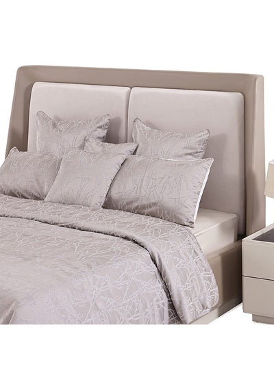 Buy Franco 7-Piece Comforter Set, Grey - 260x240 cm in UAE