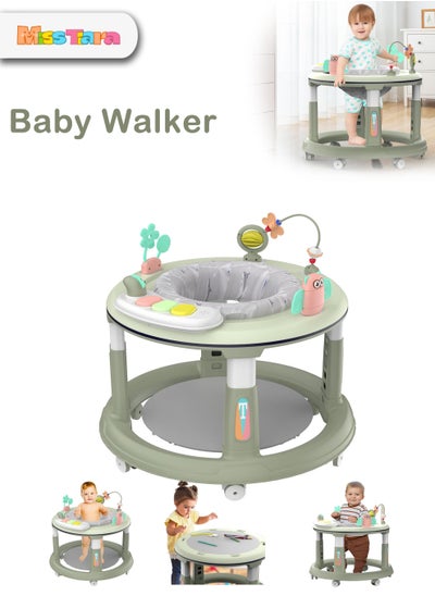 Buy Round Walker For Baby With 5 Adjustable Height, 360 Degree Swivel Seat With Musical Toy Bar in UAE