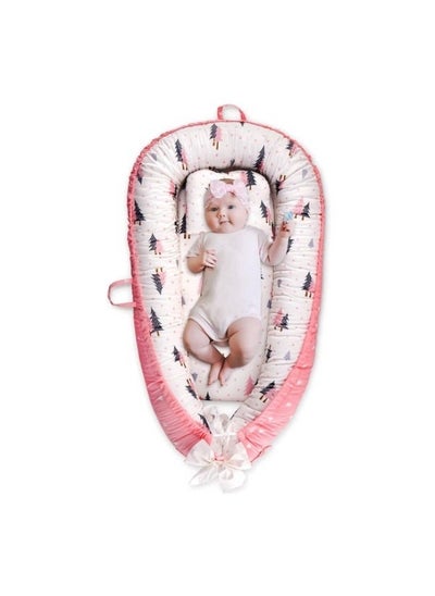 Buy Breathable Newborn Crib Portable Adjustable Baby Crib Bassinet Snuggle Bed Suitable 0-12 Months in Saudi Arabia