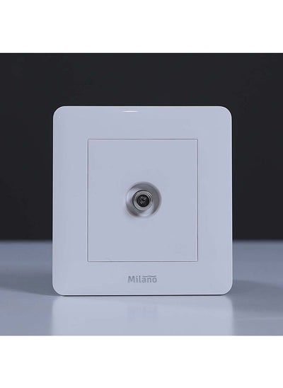 اشتري Danube Home - Milano Satellite Socket Wh Ps في الامارات