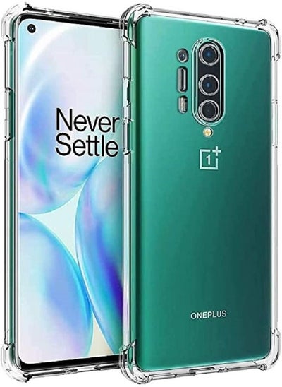 Buy Clear Designed Case for OnePlus 8 Pro Emand Ultra-Thin Soft TPU Protective Case with Reinforced Corners for OnePlus 8 Pro in UAE