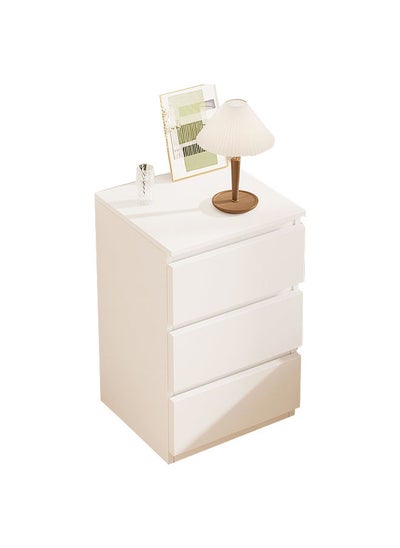 Buy Sharpdo Nightstands Simple Modern Bedroom Bedside Table Solid Wood Minimalist Multi-function Light Luxury Style Bedside Storage Small Cabinet in Saudi Arabia