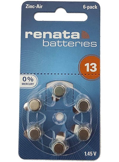 Buy 13 Hearing Aid Batteries 1 45Volt - Pack Of 6 in Egypt