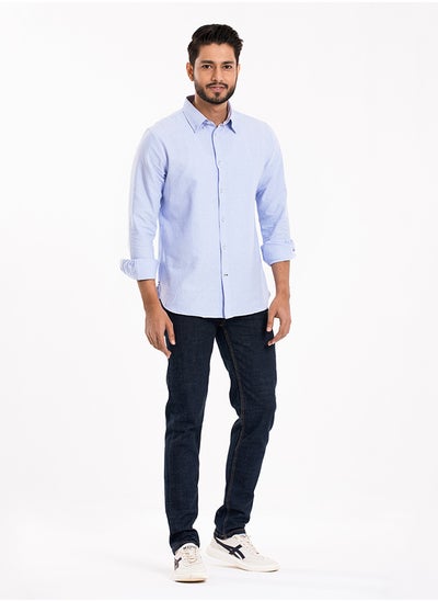 اشتري COTTON SKY BLUE CASUAL LONG SLEEVE SHIRT في الامارات