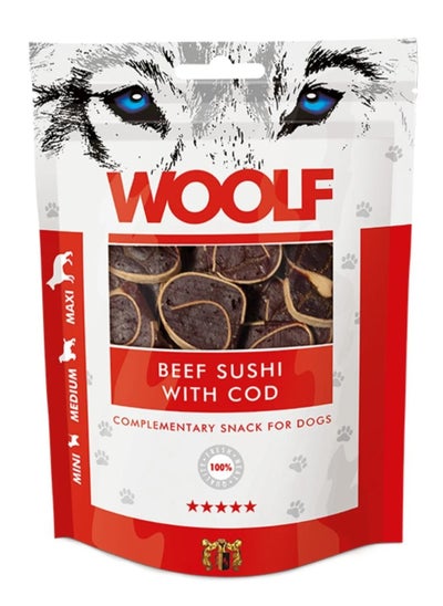 اشتري Woolf Rewards Dogs Sushi Beef with Cod 100g في السعودية