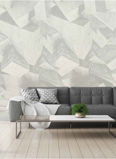 Buy grey Self-Adhesive Wallpaper Waterproof And Moisture-Proof Sticker 10M x53cm in UAE