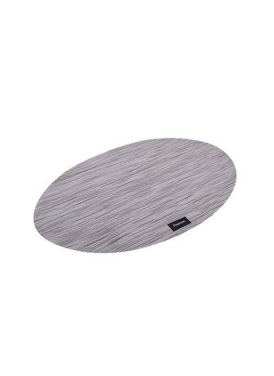 اشتري Placemat Oval Shape Heat-Resistant Kitchen Table Woven Place Mats Washable PVC PlaceMats Stain Resistant Anti-Skid Placemat Set for Dining Table, Kitchen, Patio, Restaurant  45x30cm في الامارات