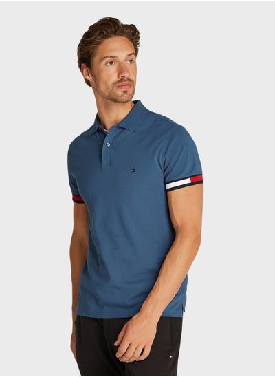 اشتري Logo Flag Cuff Slim Polo في الامارات