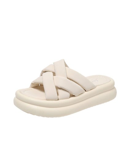 Buy Summer New Fashion Platform Casual Slippers in UAE