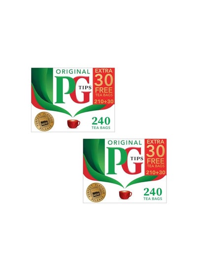 Buy PG Black Tea, Pyramid Tea Bags, 240-Count Box (Pack of 2) in UAE