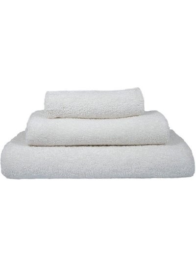 Buy Hotel and Spa Quality Towels, Premium 100% Cotton, Ultra Soft, Highly Absorbent, Luxurious 3-piece Hand, Bath, & Face Towels, 625gsm, White in UAE