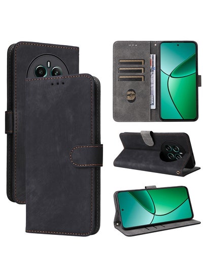 Buy Phone Case for Realme 12 Pro/ Realme 12 Pro Plus with RFID Security Protection Flip PU Leather Wallet Case with Card Holder Shockproof Protective Cover in Saudi Arabia