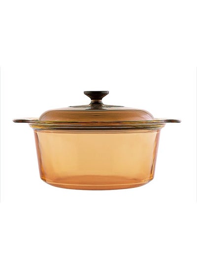 Buy Covered Stockpot Amber 3.5 Liter 3739 in Saudi Arabia