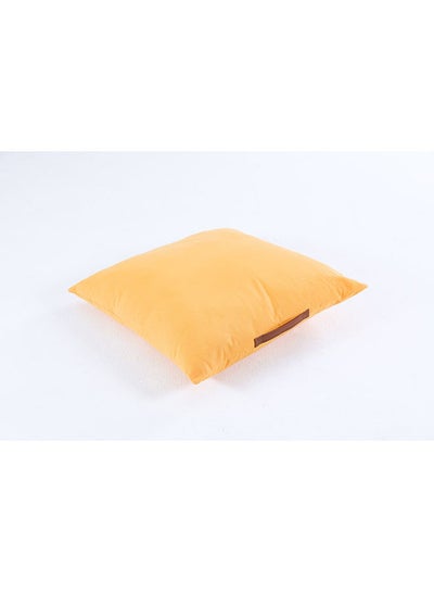 Buy Harper Floor Cushion 72x72cm Yellow in UAE