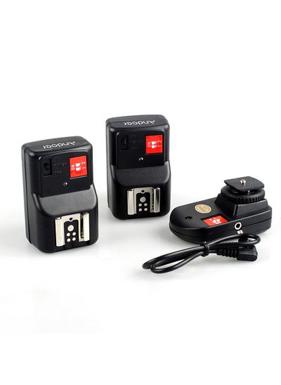 اشتري PT-04GY 4 Channels Wireless Remote Speedlite Flash Trigger Universal 1 Transmitter & 2 Receivers for Canon Nikon Pentax Olympus في السعودية