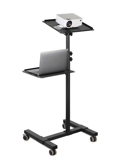 Buy Adjustable Projector and Laptop Floor Stand Trolley in UAE