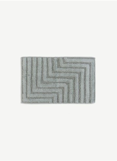 Buy Benna Tufted Bath Mat Aqua -50x80cm in UAE