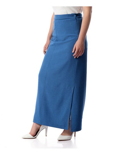 Buy ESLA Long Skirt Blue in Egypt