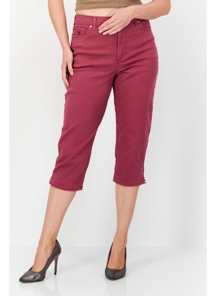 اشتري Women Stretchable Solid Denim Jeans, Purple في الامارات