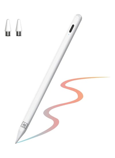 Buy Stylus Pen for iPad with Palm Rejection, Active Pencil Compatible with Apple iPad Pro (11/12.9 Inch),iPad Air 3rd/4th Gen,iPad 6/7/8th Gen,iPad Mini 5th Gen for Precise Writing/Drawing in UAE