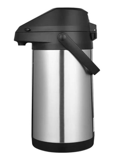 Buy Stainless Steel Thermos Coffee Jug Push Button Dispenser Double Wall Airtight Sealed Vacuum Flask Tea Carafe Heat Retention Thermal Insulated Thermos for Coffee Tea Hot Water 2.5/3/4/5 L in UAE