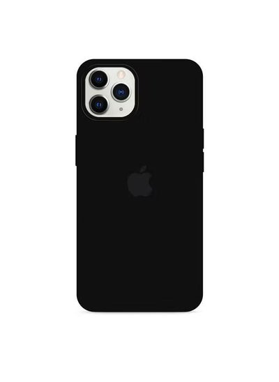 Buy Silicone Cover Case for iphone 12 Pro Max Black in UAE