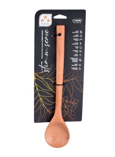 Buy ARK 12 Inch Round Wooden Spoon in UAE