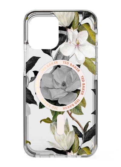 Buy TED BAKER iPhone 14 Pro Max - MagSafe Anti-Shock Floral Case Opal in UAE