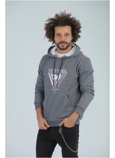 Buy mens Printed ( NEWYORK ) Hoodiewith front zipper in Egypt