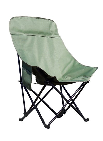 Buy Portable Folding Camping Chair for Adults - Lightweight Foldable Compact Outdoor Chair for Camping Hiking and Fishing Gear Green 91 X 59 X 46 CM in Saudi Arabia