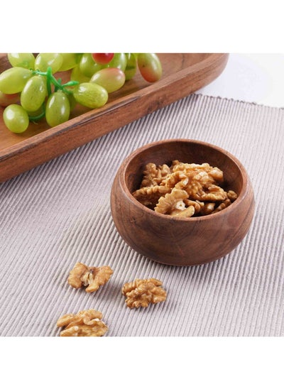 Buy Rabaha Acacia Serving Bowl Dia10x5cm - Natural in UAE