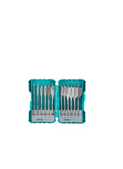 Buy Total Flat Wood Drill Bit Set 12Pcs in UAE