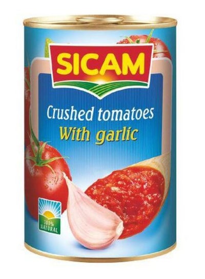اشتري Sicam Crushed Tomatoes With Garlic 400 G في الامارات
