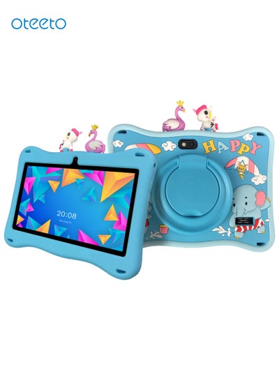 Buy Oteeto TAB 5 Kids Tablet/7 Inches IPS/4GB RAM + 128GB ROM/Octa Core 1.3 GHz/2MP Front +5MP Rear Camera/3000 mAh/Android 13/5G Wifi in UAE
