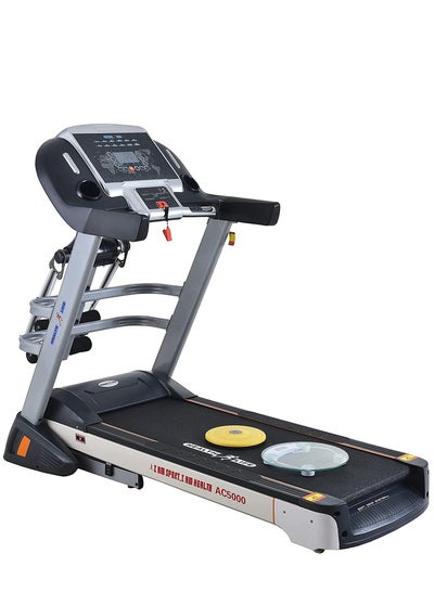 Buy AC5000 Multi-function Treadmill AC Motor 5.0HP With Personal Scale -180 KG, Automatic Incline, Black/Grey in Egypt