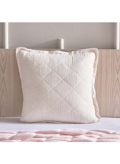 Buy Flutterby Blossom Cotton Quilted Filled Cushion 40 x 40 cm in Saudi Arabia