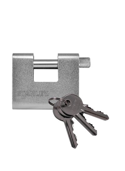 Buy Stanley Armored Pad Lock 80mm-S741-005 in UAE