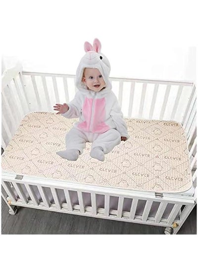 Buy Waterproof Sheet Incontinence pram & Bed Protector Washable Crib Mattress Sheets Pad and Blanket Sheet Soft for Baby Children Adults Pets (Brown penguin, 28‘’X39‘’) in Saudi Arabia