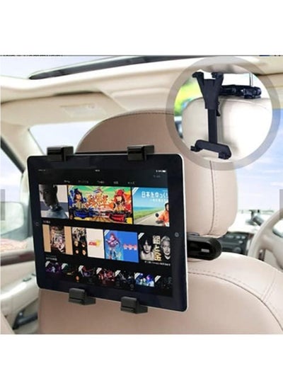 اشتري Tablet Car Headrest Mount Car Tablet Holder, Car iPad Holder, Universal,7" to 13" Devices, Car Back Seat Tablet Holder,360 Degree Rotatable and Tilt Adjustable في الامارات