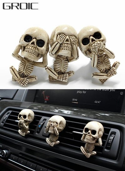 3 Packs Car Air Freshener Clips,Car aromatherapy,Skull Car Accessories,Car  Vent Decoration, Skull Car Interior Accessories,Creative Vehicle Supplies  price in UAE, Noon UAE