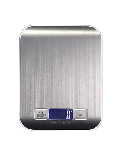 Buy LED Digital Food Weighing Scale Silver 5000grams in Saudi Arabia