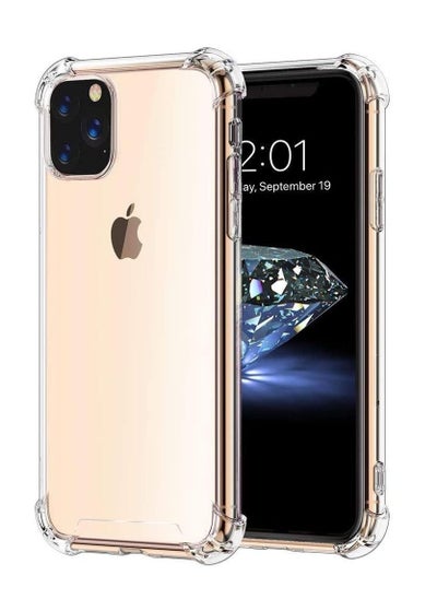 Buy Clear Shockproof Silicone Tpu Cover Case for Apple iphone 11 Pro 5.8 inch Case in Egypt