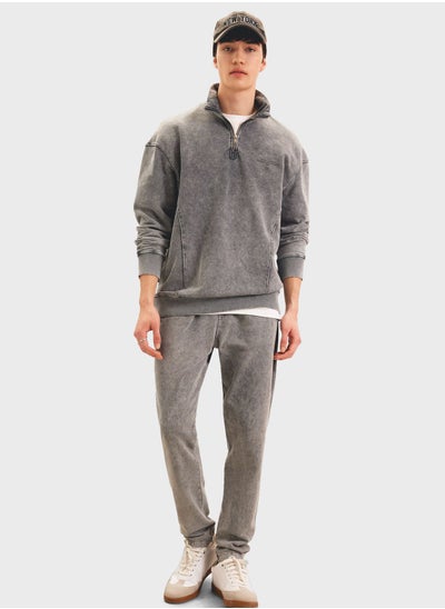 Buy Regular Fit Fleece Pocket Sweatpants in UAE