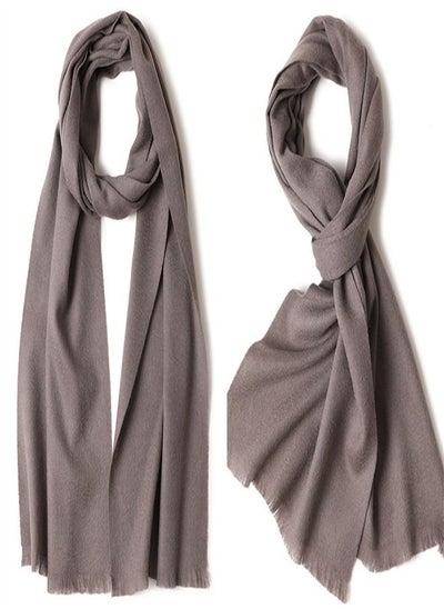 Buy Warm Solid Short Beard Wool Scarf in UAE